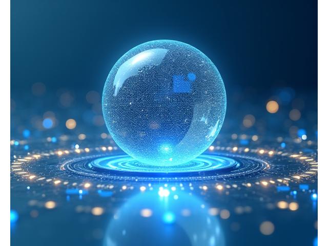 Abstract AI network visualizing ethical technological advancement and global impact