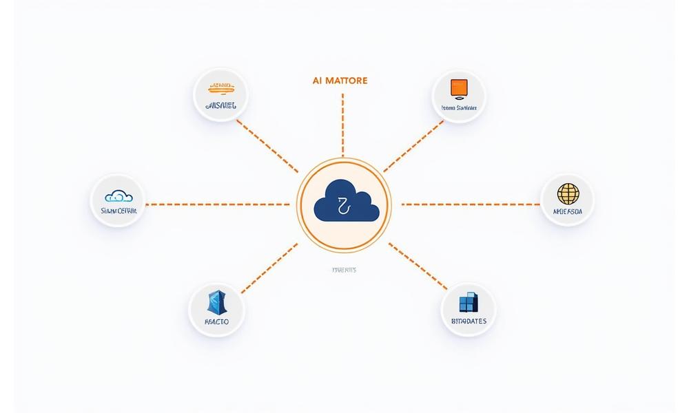 Technical architecture diagram showing Chroma Vision API integrating with various cloud platforms (AWS, Azure, Google Cloud) and enterprise software