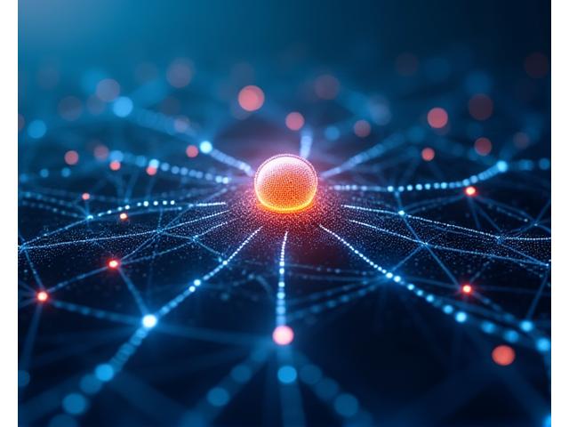Abstract depiction of a custom AI model being precisely tuned to unique data, illustrating a bespoke solution and advanced technology.