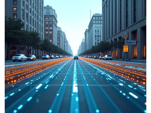 3D bounding box annotation on real-world autonomous vehicle data, showing precise object detection and environmental mapping for AI training.