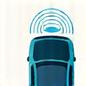 Autonomous Vehicle Vision Icon