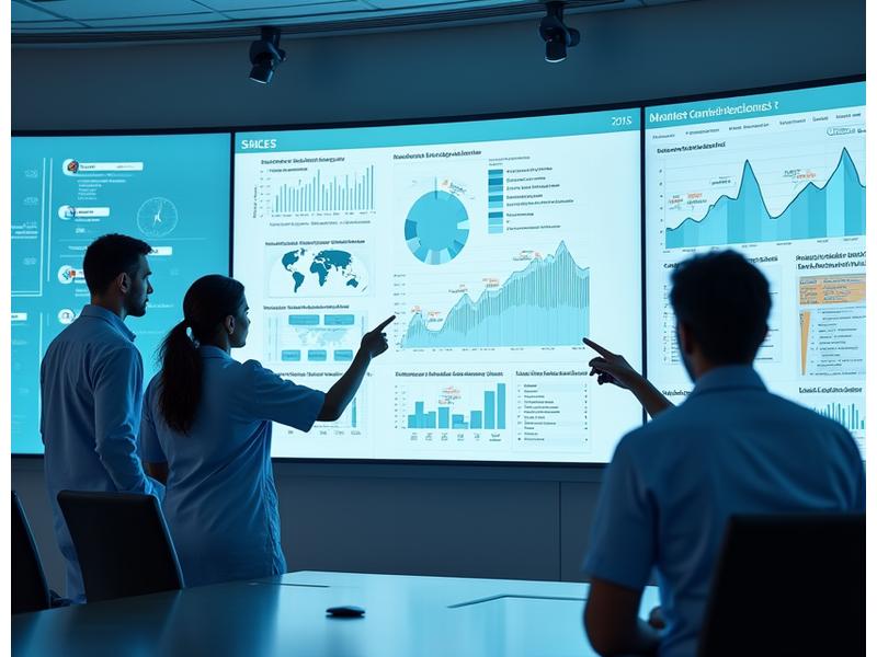 Medical professionals reviewing graphs and data on a large screen, symbolizing clinical evidence and improved outcomes